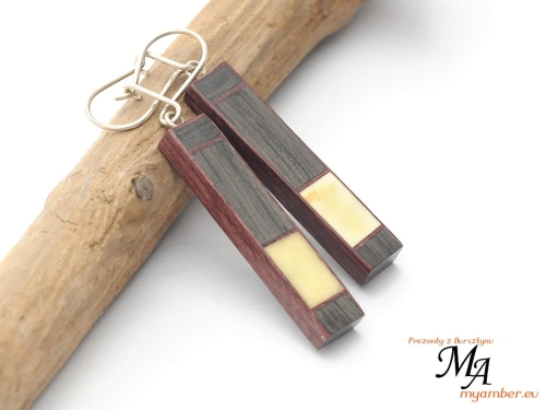 czarny dąb biżuteria bursztyn