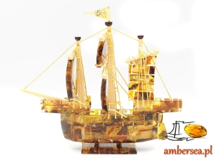 Żaglowiec Statek z Bursztynu 16755 prezenty firmowe ambersea.pl 