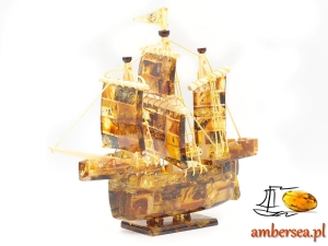 Żaglowiec Statek z Bursztynu 16755 prezenty firmowe ambersea.pl  (1)